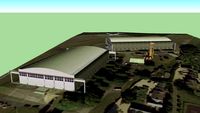 D Type Hangars, Kemble Airfield, Gloucestershire