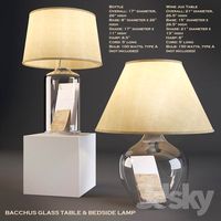 Bacchus Glass Table &amp; Bedside Lamp