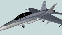 F/A-18D with landing gear
