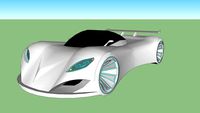 Futuristic supercar