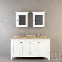 RH CARTWRIGHT DOUBLE VANITY