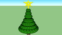 albero di natale con stella