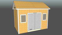 Garden Shed, 8'x12', Flooring, Framing, and Roof