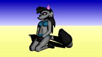 anthro raccoon girl