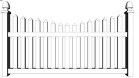 (Bufftech) Danbury Vinyl Fencing with Select Cedar Texture