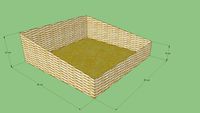 Bakery wicker-wood basket