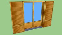 Infisso esterno in legno 171x220