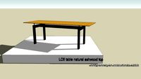 LC6 table in natural ashwood top