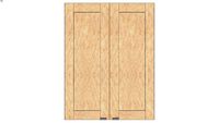 Wall Double Door 39H