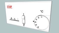thermostat climatisation mural