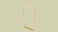 Entry Door Frame 6'8' x 3' w/ mortises for door latch, deadbolt & hinges