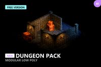 New Dungeon Pack Modular Low Poly (Free Version)