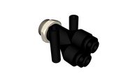 Y double à piquage mâle cylindrique diamètre 4 - G1/4