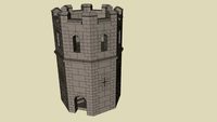 Octagonal Tower Hirst Arts with Spiral Staircase