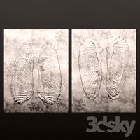 Decor for wall. Panel. Shell