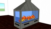 chimenea cristal