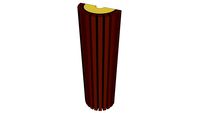 Curved Slat Absorber Small