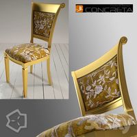 Majestic gold chair by Concreta