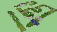A 6 hole minigolf course, rough copy