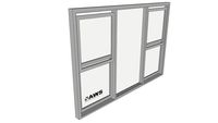 MAGNUM 613 Double Hung Window 3 Light