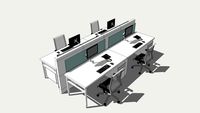 Office Workstation (Bench) - 4 Pack