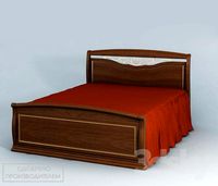 Luigi bed with forged part and gnutymi backs