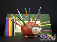 hedgehog pencil holder
