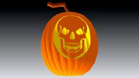 Pumpkin skull