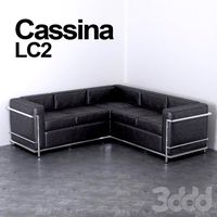 Угловой диван Cassina Le Corbusier LC2