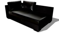méridienne D. TERENCE cuir marron, maisons du monde, ref 124766 prix 1060