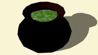 Black Cauldron and Potion
