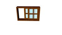Janela madeira 80 x 50 cm