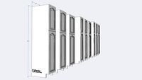 1DOOR 24DEEP PANTRY CAB CATHY