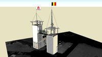 Industrial climbing towers from clw don bosco Antwerp Belgium