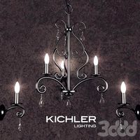 Kichler Lighting/Marcele Collection Mini Chandelier 3 Light OZ/Wall Sconce 1 Light OZ