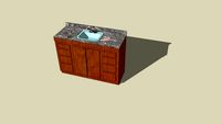 Bathroom cabinet and sink