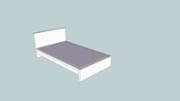 Malm Twin Bedframe with Mattress