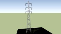 Ligne THT 225KV Cagnes/Mer Mougins - Pylone Double Drapeau Suspension 24