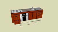 Mueble para cocina 2.4mt (David Morales)