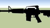 arma metralleta rifle AR 15 police arma larga uso exclusivo del ejercito