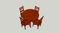 round table and chairs