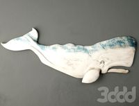 Hand-Carved Sperm Whale / Sunny Wood Design Inc.
