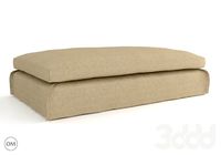 Leuven large coffee ottoman 7801-1101l Beige
