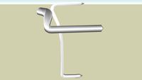 Viennese Fastener (Wiener Vorreiber) 20mm and Strike (low-poly)
