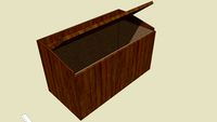 Wood Toy Box - Actual Size