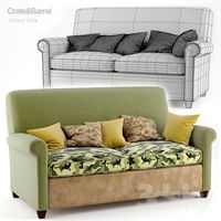 Crate &amp;amp; Barrel Oxford Sofa _ Military