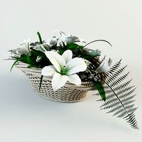 Букет в корзине