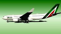 Alitalia Airbus A330-202 I-EJGA (New Livery 2015) (Wi-Fi Dome)