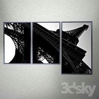 Photos of the Eiffel Tower in the frame