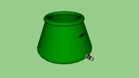 1000 L self-erecting open water tank